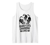 Quirky Cats Charming Lives - Gatti per amanti dei gatti Canotta