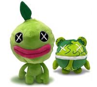 Quirky Green Plush Toy Set, 25cm Stuffed Animal, Soft Short Plush with PP Cotton, Unique Cuddly Toy for Kids Teens Adults, Home Decor & Birthday Gift for Boys Girls