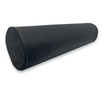 QUIRUMED Cuscino a rullo QUIRUMED, 55 x 15 cm, colore nero, similpelle, imbottitura in schiuma, per yoga, fitness, massaggio