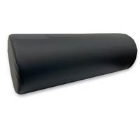 QUIRUMED Cuscino a rullo QUIRUMED, 55 x 20 cm, colore nero, similpelle, ergonomico, imbottito in schiuma, per yoga, fitness, massaggio