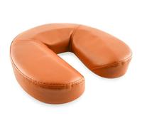 Quirumed Cuscino facciale, a forma di ferro di cavallo, 29 x 27 x 7 cm, colore arancione, imbottitura in schiuma, per Yoga, per Fitness, per Massaggio