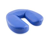 Quirumed Cuscino facciale, a forma di ferro di cavallo, 29 x 27 x 7 cm, colore blu, imbottitura in schiuma, per Yoga, per Fitness, per Massaggio