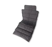 QUIRUMED Cuscino Imbottito con Schienale, Ergonomico, Facile Pulizia, 85 x 45 x 5 cm, Colore Nero, Nylon, Fibra di Cotone, per Sedia a Rotelle, per Anziani