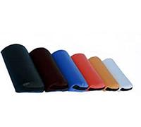 Quirumed Cuscino Mezzo Cilindro, Misure 30 x 18 cm, Colore Blu, Ergonomico, Similpelle, Imbottitura in Schiuma, Cuscino Massaggiante, Fisioterapia