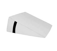 QUIRUMED Cuscino Triangolare, Misure 28 x 30 x 13 cm, Colore Bianco, Ergonomico, Similpelle, Imbottitura Flessibile, Cuscino Massaggiante, Fisioterapia, Supporto Schiena