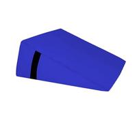 QUIRUMED Cuscino Triangolare, Misure 28 x 30 x 13 cm, Colore Blu, Ergonomico, Similpelle, Imbottitura Flessibile, Cuscino Massaggiante, Fisioterapia, Supporto Schiena