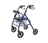 Quirumed Girello con sedile pieghevole in alluminio