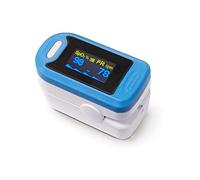 QUIRUMED Pulsossimetro per adulti, Pulsossimetro portatile Misuratore di saturazione dell'ossigeno del polso (SpO2), Display OLED, Lettura istantanea, Spegnimento automatico, Bassa potenza