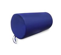 QUIRUMED WELLCORE - Cuscino massaggiante cilindro | 60 x 30 cm | Design per massaggi e fisioterapia | Maniglia e cerniera | Imbottitura in schiuma, blu, 60 x 30 cm