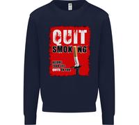 Quit Fumare Prima Your Life Quits su di Voi Uomo Felpa Maglione