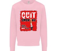 Quit Fumare Prima Your Life Quits su di Voi Uomo Felpa Maglione