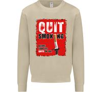 Quit Fumare Prima Your Life Quits su di Voi Uomo Felpa Maglione