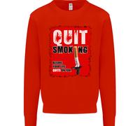 Quit Fumare Prima Your Life Quits su di Voi Uomo Felpa Maglione