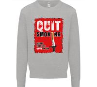 Quit Fumare Prima Your Life Quits su di Voi Uomo Felpa Maglione