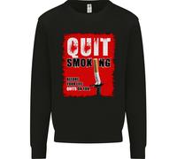 Quit Fumare Prima Your Life Quits su di Voi Uomo Felpa Maglione