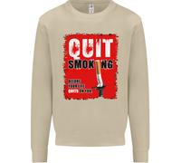 Quit Fumare Prima Your Life Quits su di Voi Uomo Felpa Maglione