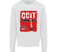 Quit Fumare Prima Your Life Quits su di Voi Uomo Felpa Maglione