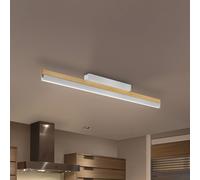 Quitani plafoniera LED Keijo, nichel/rovere Quitani