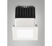 QUITO FARETTO INCASSO QUADRO BIANCO 6,2X6,2CM C/DRI 12W 3000K 1150LM
