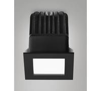 QUITO FARETTO INCASSO QUADRO NERO 6,2X6,2CM C/DRI 12W 3000K 1150LM