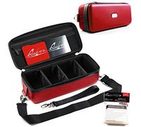 Quiver Time Custodia Portacarte Bolt Rossa compatible con MtG - Valigetta per Carte Collezionabili e Scatola di Stoccaggio Mazzi (Cinghia Polso/Tracolla, Divisori, 100 Bustine Apollo)