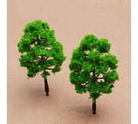 QuivyLivy Alberi modellini in scala HO per diorama ferroviario, terreno di guerra e paesaggio bonsai, paesaggio in miniatura in plastica, scala 1:100-1:150