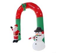 QuivyLivy Arco gonfiabile festivo per giardino, grande arco natalizio per esterni, in poliestere, gonfiabile, facile da installare, per esposizioni stagionali(1)