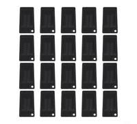 QuivyLivy Cuscinetti antiscivolo per mobili, autoadesivi, da tavolo, neri, progettati come protezioni per gambe di sedie in legno duro e stabilizzatori per pavimenti irregolari (20 pezzi)