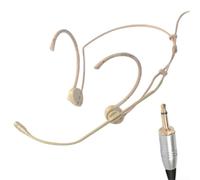 QuivyLivy Microfono beige | Condensatore omnidirezionale, capsula da 6 mm, cavo da 1,2 m, per sistemi wireless Shure