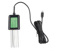 QuivyLivy Sensore di suolo USB 7 in 1 per Android - Smart -Soil Tester pH umidità NPK Nutriente Temperatura & Umidità Meter IP68 Impermeabile