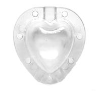 QuivyLivy Strumento per modellare frutta a forma di cuore in plastica trasparente per coltivare cuore, pere, pomodori, limoni, giardino, verdura, kit fai da te (a forma di cuore)