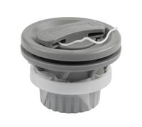 QuivyLivy Valvola dell'aria grigia per Boston tipo a vite, adatta per stand up paddle e gommone gonfiabile, diametro superiore 64 mm, ricambio in poliformaldeide con base filtrante per un gonfiaggio