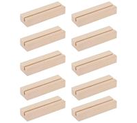 Quixotical 10 Pezzi Portacarte in Legno di Faggio, Portafoto e Portamenu da Tavolo, Portanumeri per Matrimoni, Ristoranti, Feste e Banchetti