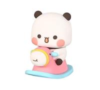 Quixotical Bubu Dudu Figure Bubu Dudu Statuetta Oscillante, Panda Simpatica Decorazione per Cruscotto, Statua di Orso Panda per Auto, Ufficio e Casa