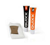 Quixx Rimuove graffi su superfici verniciate 25+25 g Kit panno e carta abrasiva