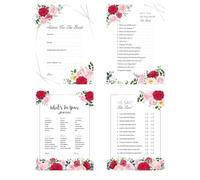 Quiz di Matrimonio, Set di 4 Carte per Quiz di Matrimonio, Gioco per invitati e sposi, Idee Regali Divertenti per Intrattenere gli Ospiti
