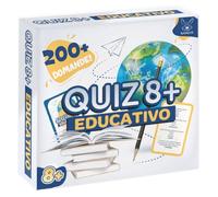 Quiz Educativo 8+ - Gioco di Carte con 200+ Domande per Bambini e Famiglie | Età 8 Anni in su | Allenamento Mentale Divertente | Per Scuola, Casa, Gruppi e Serate in Famiglia