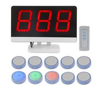 Quiz Game Buzzer System con telecomando, 4-10 giocatori Interactive Game Show Risposta Pulsante Set con 10 Pulsanti per Concorsi Educativi