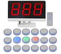 Quiz Game Buzzer System con telecomando, 4-10 giocatori Interactive Game Show Risposta Pulsante Set con 10 Pulsanti per Concorsi Educativi