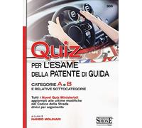 Quiz per la patente di guida. Categorie A e B e relative sottocategorie
