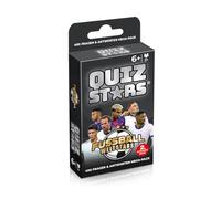 QUIZSTARS World Stars - Gioco di carte quiz con 400 domande e risposte, gioco quiz per bambini e adulti dai 6 anni in su, gioco di conoscenza per il calcio mondiale, gioco da viaggio per 2+ giocatori