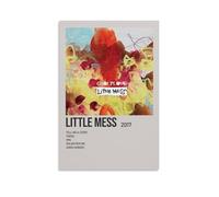 QUJIAOFUMEISUU GROUPLOVE - Poster estetico su tela, motivo: Little Mess by Grouplove, 20 x 30 cm, senza cornice, Little Mess di Grouplove