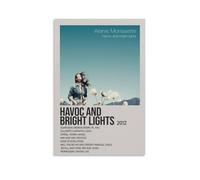 QUJIAOFUMEISUU Poster con stampa artistica su tela di Alanis Morissette Havoc And Bright Lights di Alanis Morissette, 30 x 45 cm, senza cornice, Havoc And Bright Lights di Alanis Morissette