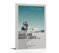 QUJIAOFUMEISUU Poster con stampa artistica su tela di Alanis Morissette Havoc And Bright Lights di Alanis Morissette, 60 x 90 cm, con cornice Havoc and Bright Lights di Alanis Morissette