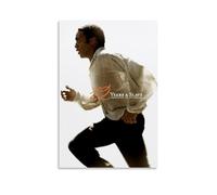 QUJIAOFUMEISUU Poster estetico su tela con scritta in inglese "12 Years A Slave" (12 Years A Slave), stampa artistica da parete 50 x 75 cm, senza cornice, 12 anni uno schiavo