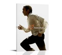QUJIAOFUMEISUU Poster estetico su tela con scritta in inglese "12 Years A Slave" (12 Years A Slave), stampa artistica da parete con cornice, 12 anni uno schiavo