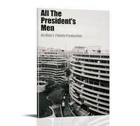 QUJIAOFUMEISUU Stampa artistica da parete con scritta "All The President's Men" (30 x 45 cm) con cornice, motivo: tutti gli uomini del presidente