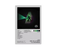 QUJIAOFUMEISUU Stampa artistica da parete estetica su tela, motivo: Feid Mor, No Le Temas A La Oscuridad, 30 x 45 cm, senza cornice, "Feid Mor, No Le Temas A La Oscuridad"