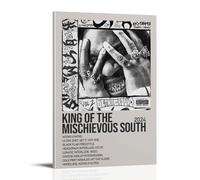 QUJIAOFUMEISUU Stampa artistica da parete estetica su tela, motivo: King of the Mischievous South Vol_ 2 di Denzel Curry (50 x 75 cm)