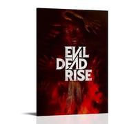 QUJIAOFUMEISUU Stampa artistica da parete su tela, motivo: Evil Dead Rise (50 x 75 cm) con cornice, Evil Dead Rise-3